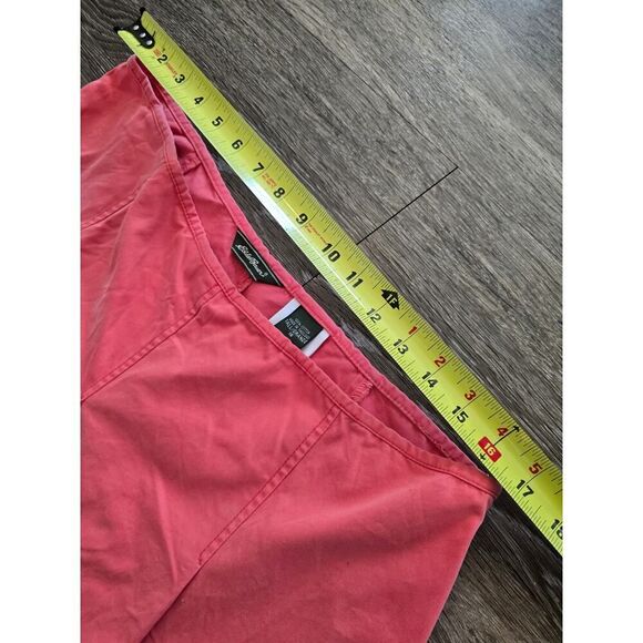 Eddie Bauer Coral Cotton Midi Skirt Size 16 Tall Pleated Classic Preppy Modest - Picture 5 of 8